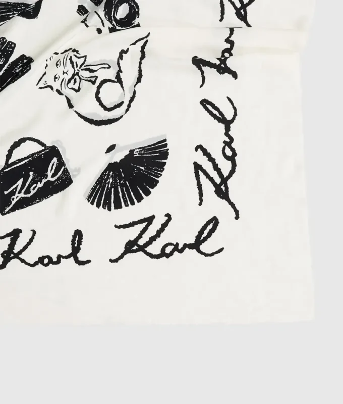 K/Signature tørklæde med allover-print