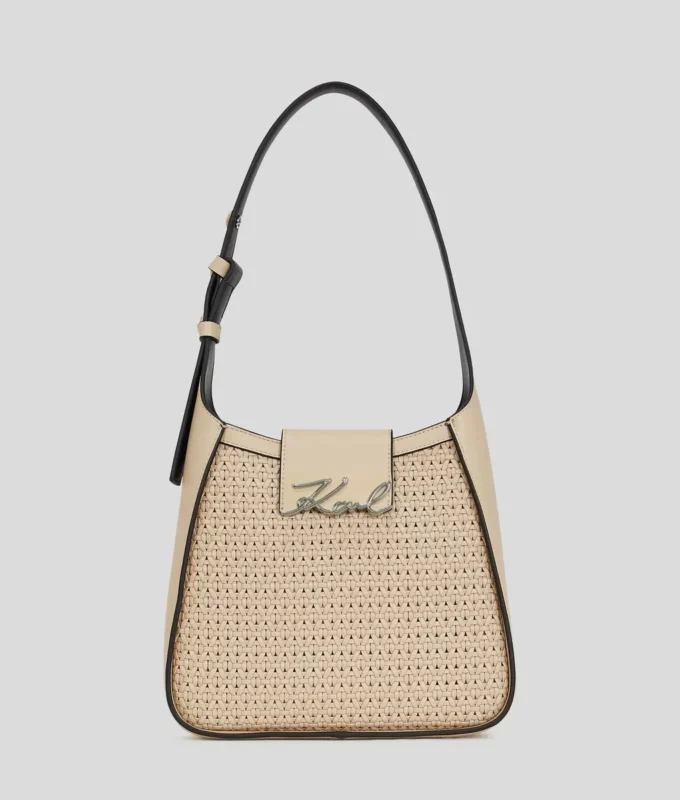K/SIGNATURE VÆVET HOBO-TASKE