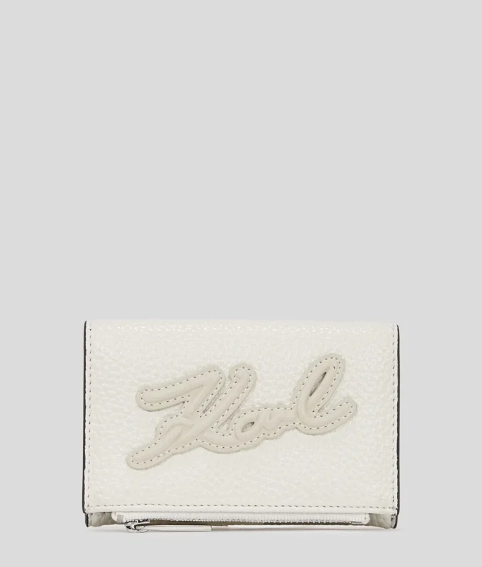 K/SKUARE GRAINY SMALL WALLET