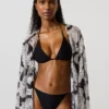 Kaftan med fan-print