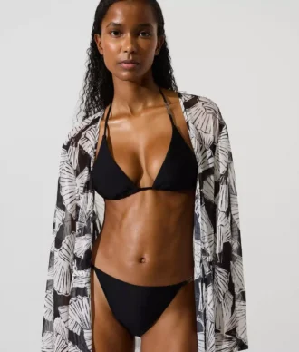 Kaftan med fan-print