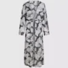 Kaftan med fan-print