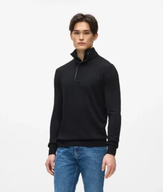 Kameo sweater med halv lynlås