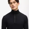 Kameo sweater med halv lynlås
