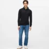 Kameo sweater med halv lynlås