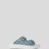 KAPRI DENIM RHINESTONE SANDALER