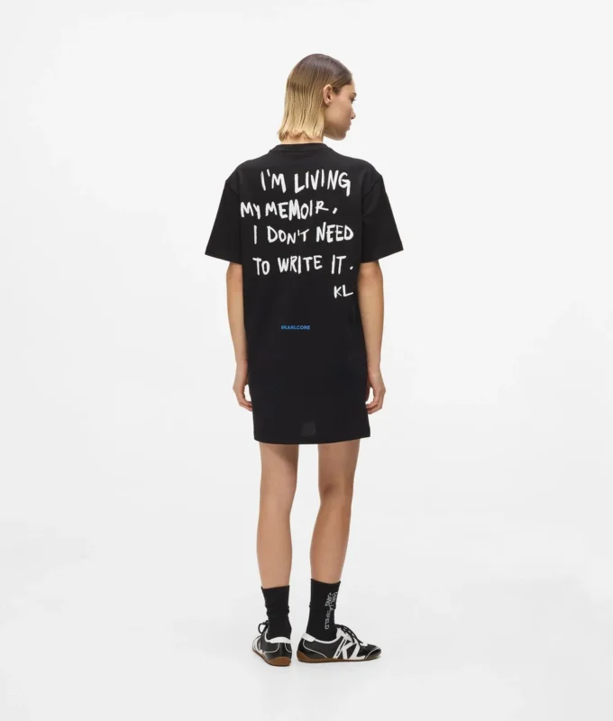 Karl-citat T-shirt-kjole