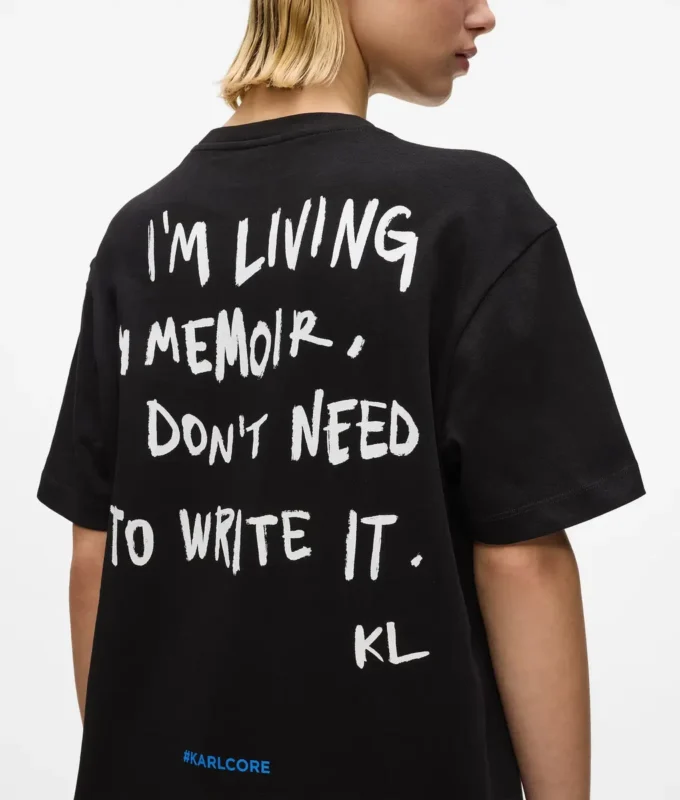 Karl-citat T-shirt-kjole
