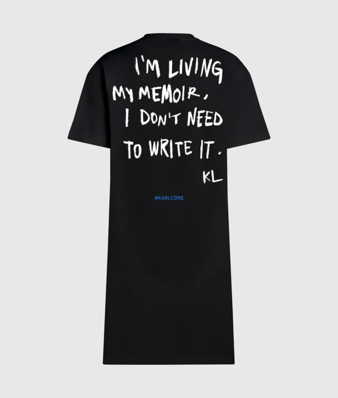 Karl-citat T-shirt-kjole