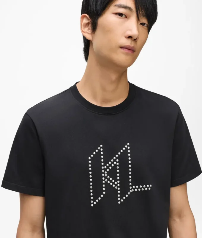 Karl DNA-T-shirt med nitter