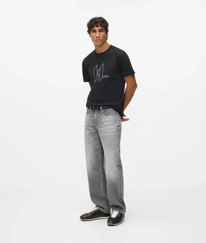 Karl DNA-T-shirt med nitter