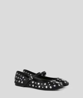 KARO MIRROR STUDS BALLETFLADESKO