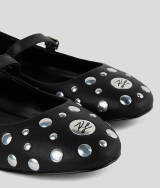KARO MIRROR STUDS BALLETFLADESKO