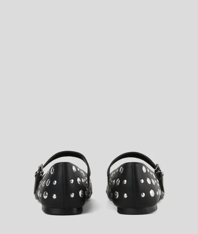 KARO MIRROR STUDS BALLETFLADESKO