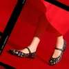 KARO MIRROR STUDS BALLETFLADESKO