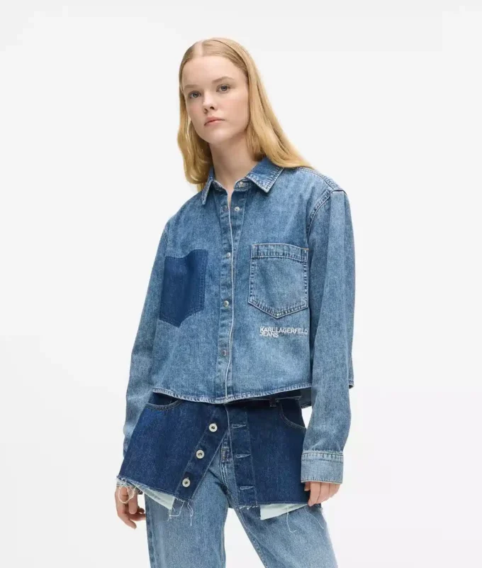 Kasseformet denimskjorte