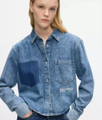 Kasseformet denimskjorte
