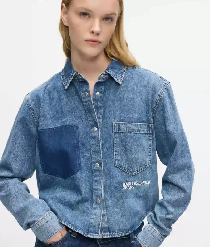 Kasseformet denimskjorte