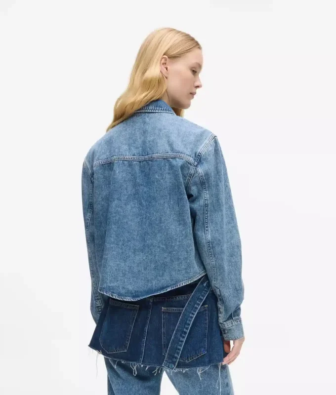 Kasseformet denimskjorte