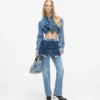 Kasseformet denimskjorte