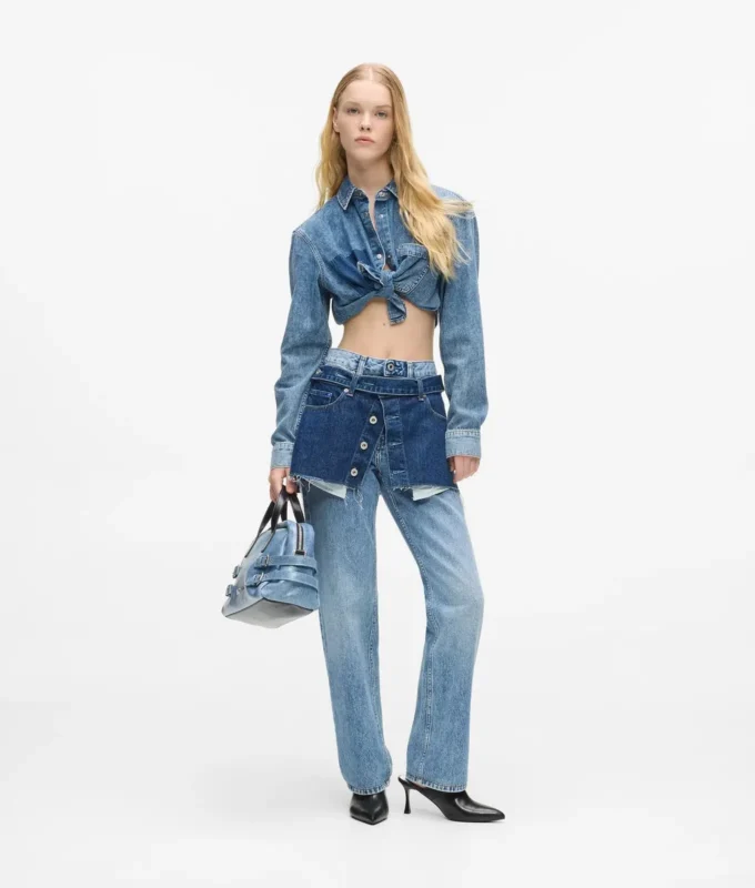 Kasseformet denimskjorte