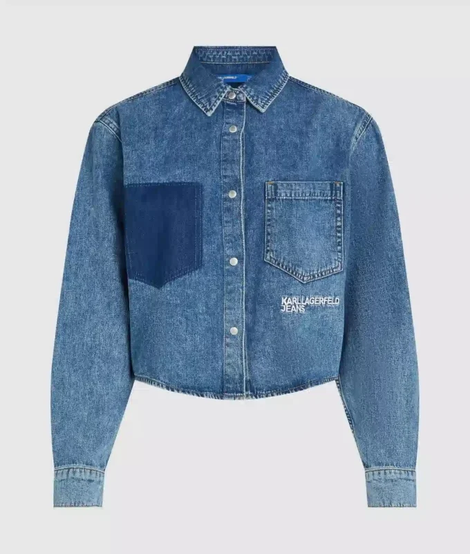 Kasseformet denimskjorte