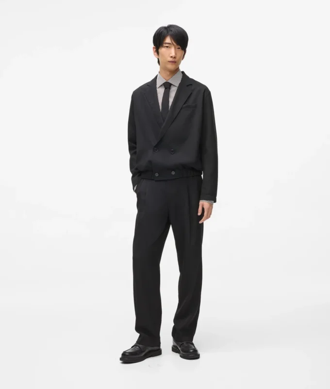 Kort dobbeltradet blazer