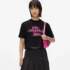 Kort graffiti-T-shirt