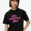 Kort graffiti-T-shirt