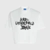 Kort graffiti-T-shirt