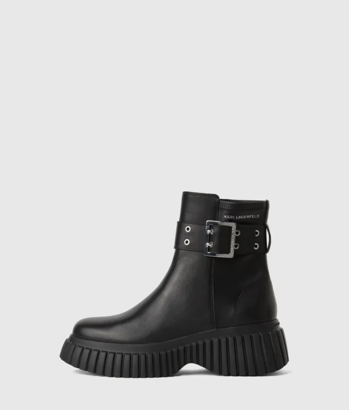 Kreeper mid-calf wedge boots