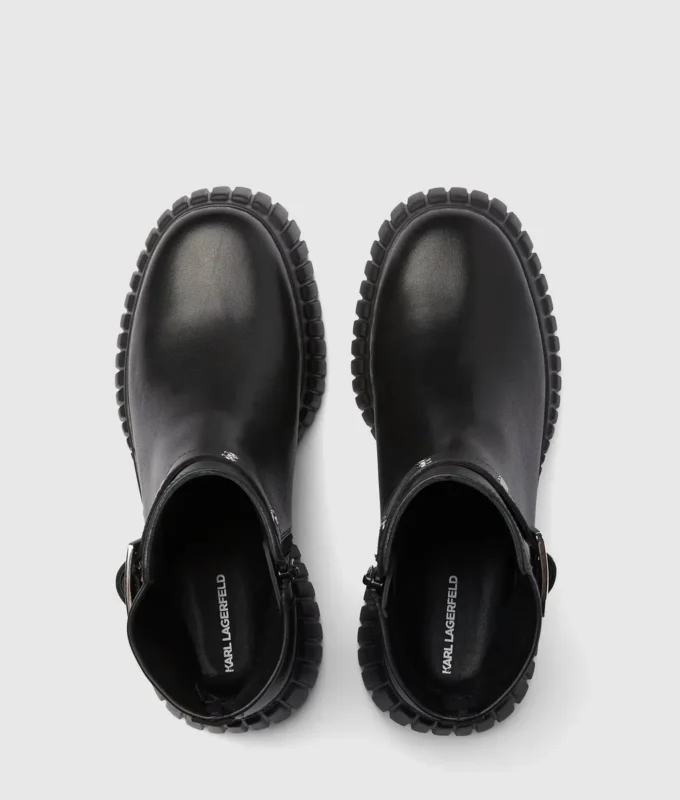 Kreeper mid-calf wedge boots