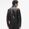 Læderblousonjakke