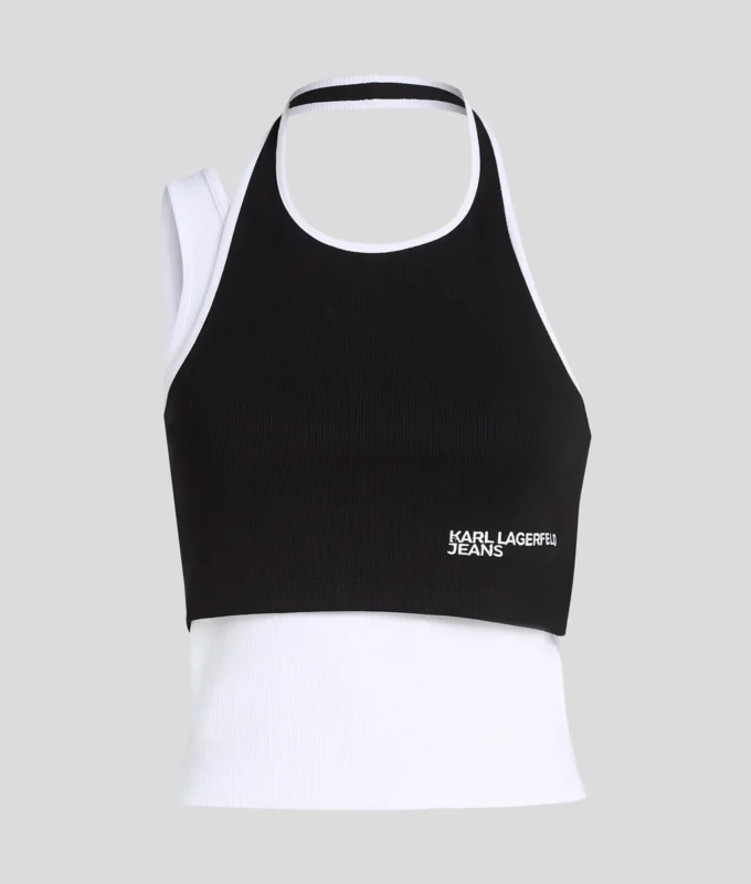 LAGDELT RIBBET TANKTOP