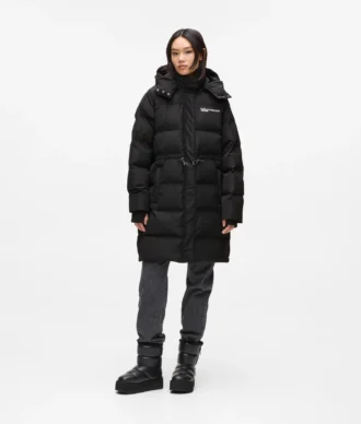Lang pufferjakke