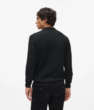 Langærmet poloshirt