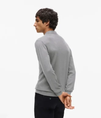 Langærmet poloshirt