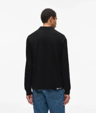 Langærmet poloshirt