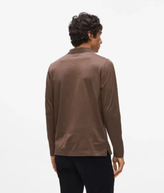 Langærmet poloshirt