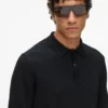 Langærmet poloshirt