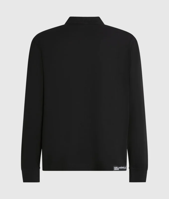 Langærmet poloshirt
