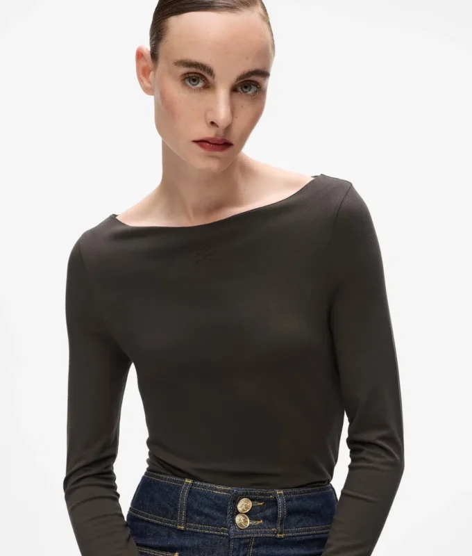 Langærmet T-shirt