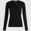Langærmet T-shirt med knapdetaljer