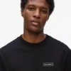 Langærmet T-shirt med logo-patch