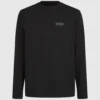 Langærmet T-shirt med logo-patch