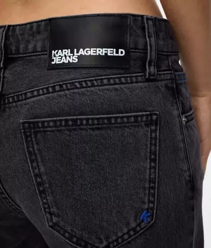 Lavtaljede jeans med brede ben