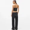 Lavtaljede jeans med brede ben