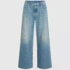 Lavtaljede jeans med brede ben