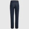 Lige jeans med knapdetaljer