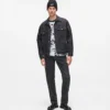 Lige jeans med monogram overalt